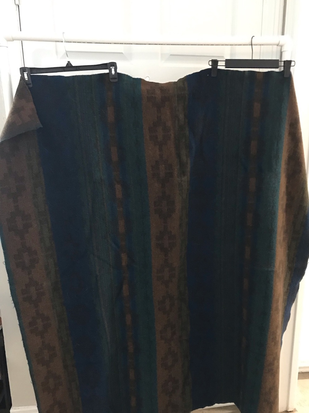 Wool or Wool blend Southwest Patterned Textile.